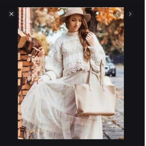 Zara chunky lace textured sweater - Picture 4 of 6